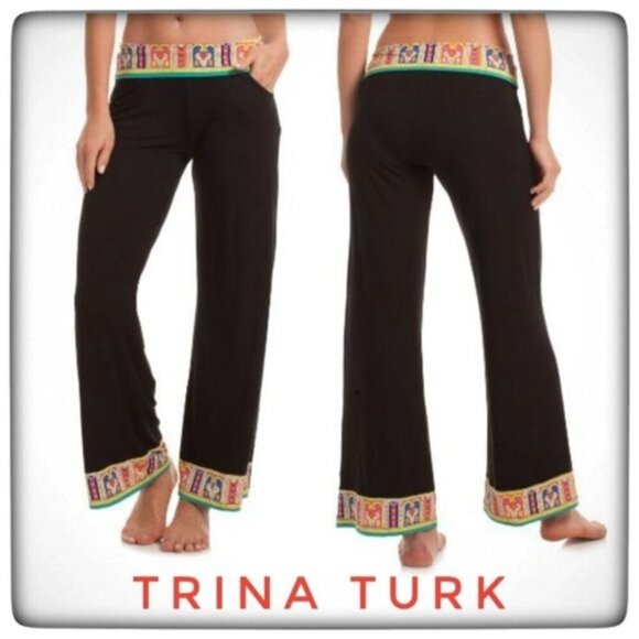 Trina Turk Nepal Rollup Wide Leg Pant Coverup - Picture 1 of 14
